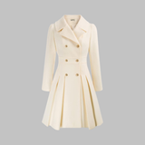 Dami | Women's Classy Long-Sleeve Coat with Double Button Front