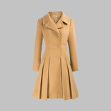 Dami | Women's Classy Long-Sleeve Coat with Double Button Front