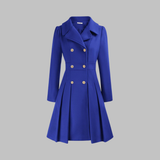 Dami | Women's Classy Long-Sleeve Coat with Double Button Front